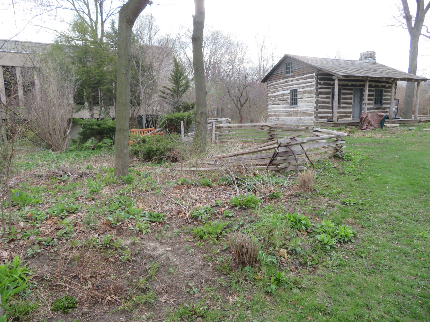 Stupey Cabin grounds before garden installation
