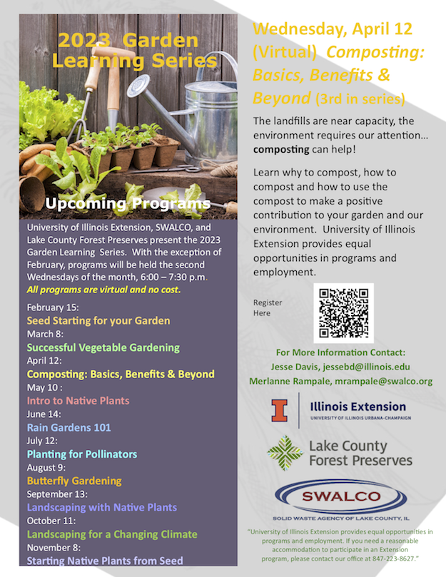 Learn to Compost! Attend “Composting: Basics, Benefits and Beyond!” Free and online April 12.