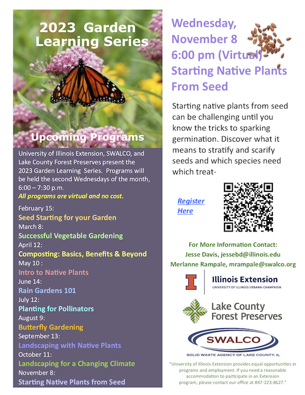 Free Garden Learning Series event November 8