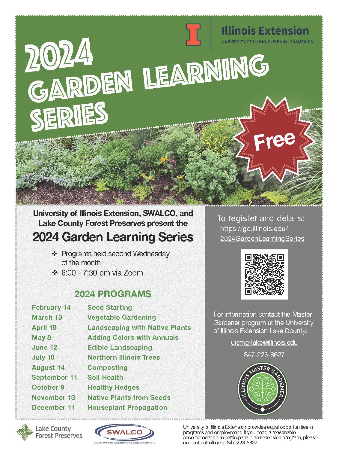 2024 University of Illinois Extension Online Garden Learning Series Announced