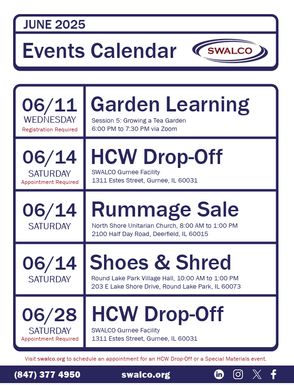 SWALCO Events for June